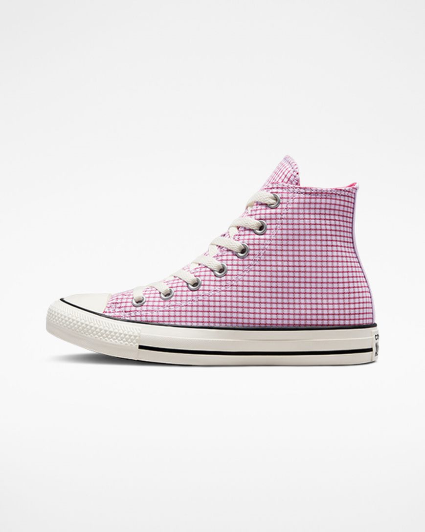 Tenisi Inalti Barbati Converse Chuck Taylor All Star Checkered Violet | RO IXL13E349